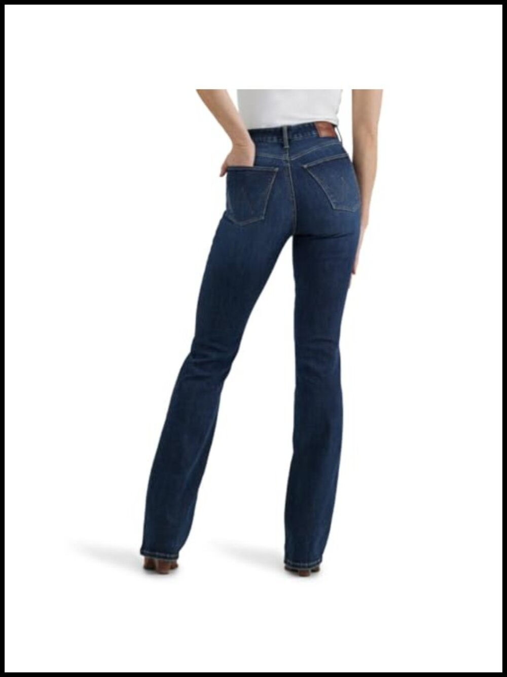 Wrangler High Rise Lacey Bootcut Jeans Stretch Denim